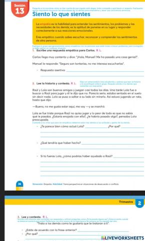Anexo 2, Siento lo que sientes