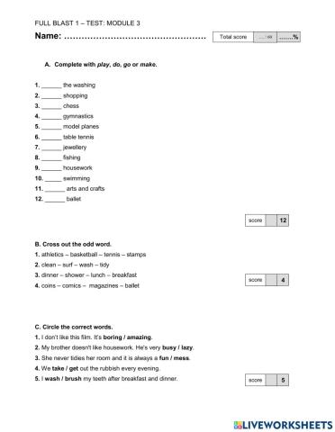 Full blast b1 - test 3