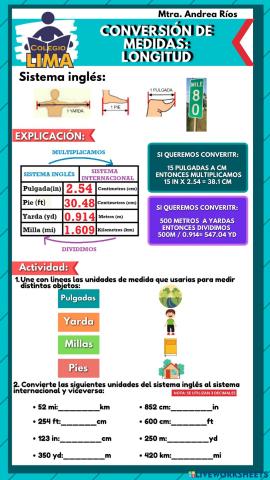 Conversión de medidas: longitud