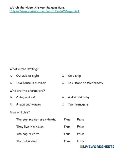 Setting and Characters