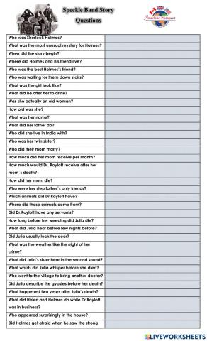 SPECKLE BAND STORY Americanpassport