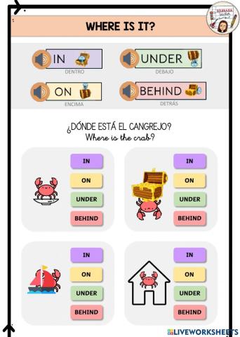 Prepositions of place