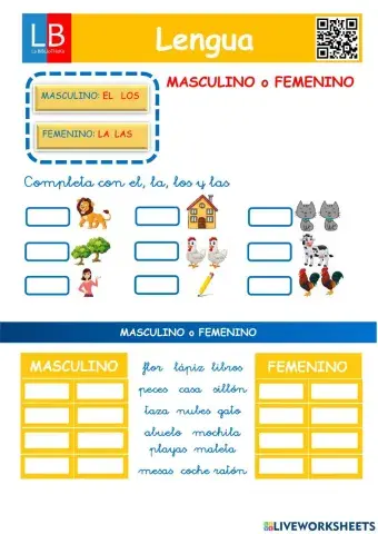 El género de los sustantivos