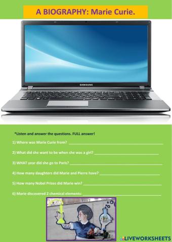 A biography: Marie Curie