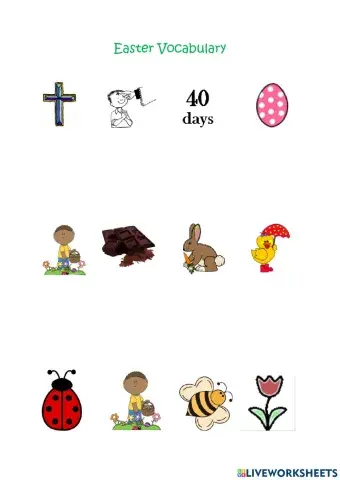 Easter vocabulary