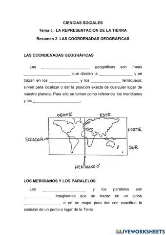 Las coordenadas geográficas