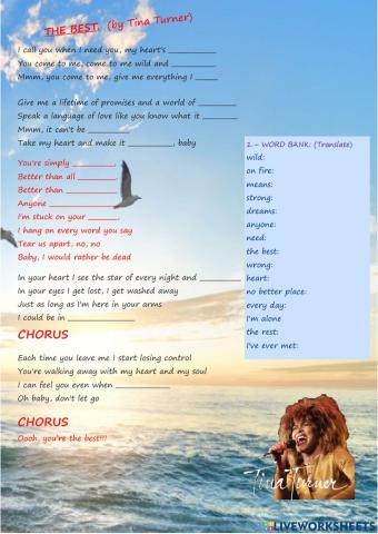 The best (by Tina Turner)