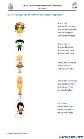 Physical description Test