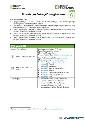 Powtórka dzień 8 do s.9