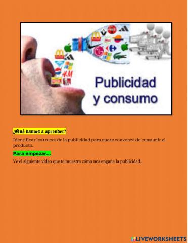 Publicidad y consumo