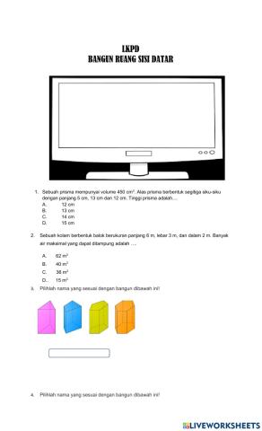Bangun ruang sisi datar