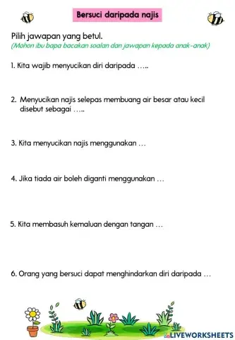 Bersuci daripada Najis