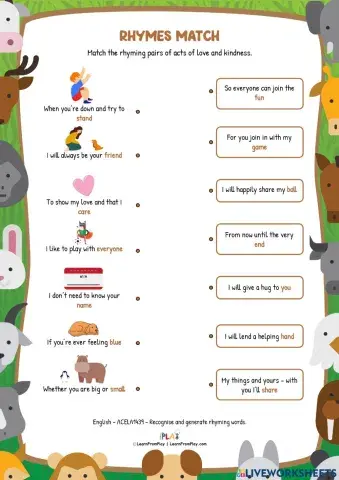 We Are All Kind - Rhymes Match