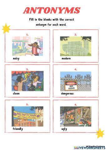 Antonyms (Textbook page 16)