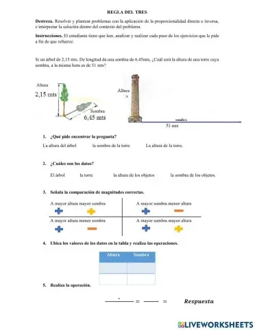 Regla de tres simple