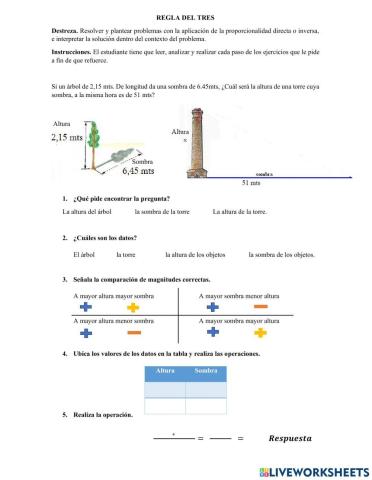 Regla de tres simple