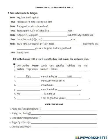 Comparative as.....as