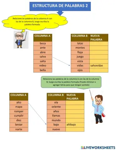 Estructura de palabras
