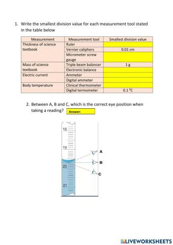 1.4 science form 1
