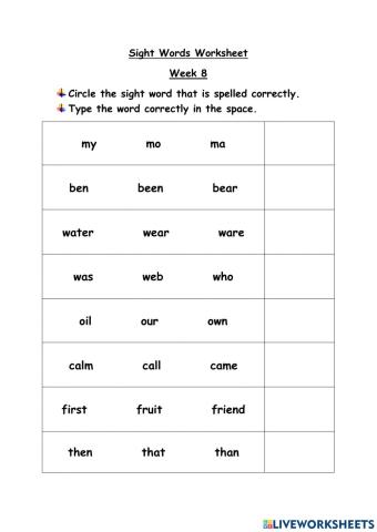 Sight Words