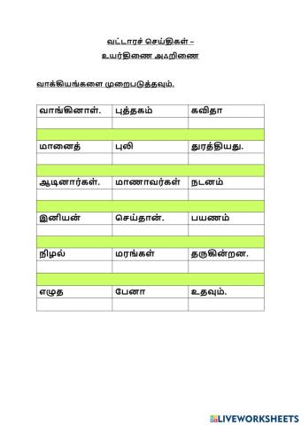Bahasa Tamil (SK) Tahun 4