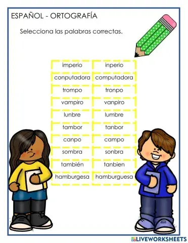 Regla ortografica mb y mp