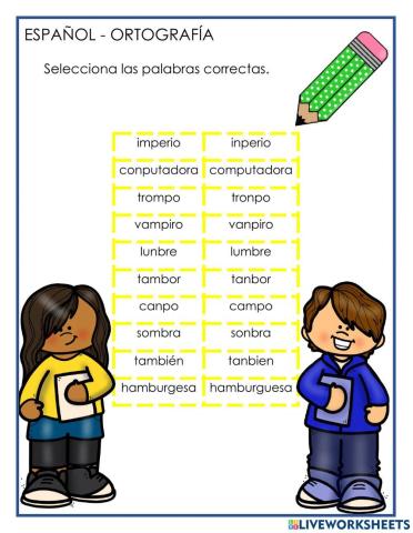 Regla ortografica mb y mp