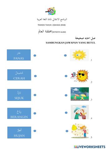 Transisi bahasa arab