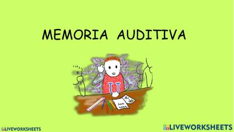 Memoria auditiva