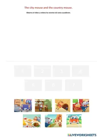 The country mouse and the city mouse