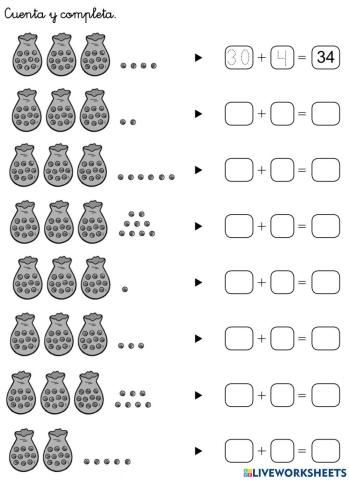 Números del 30 al 39