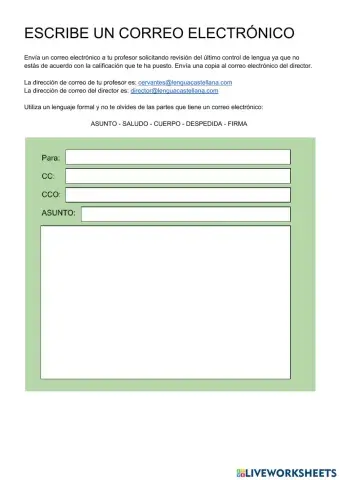Escribe un correo electrónico