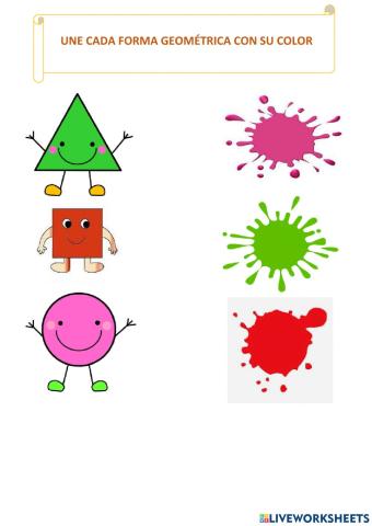 Unir color con forma geométrica