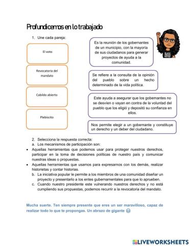 Los mecanismos de participación