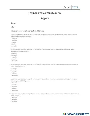 Lkpd lapisan atmosfer