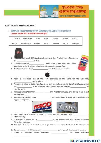 Boost your business vocabulary 1