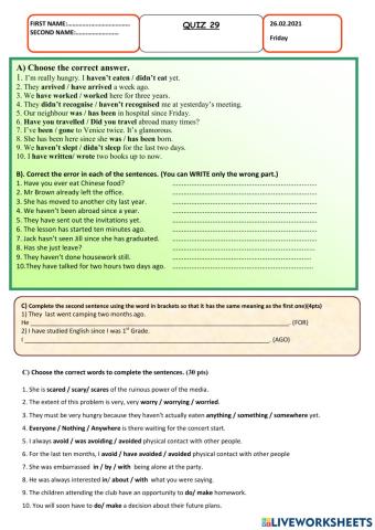 Quiz-29-Sarp and Gözde