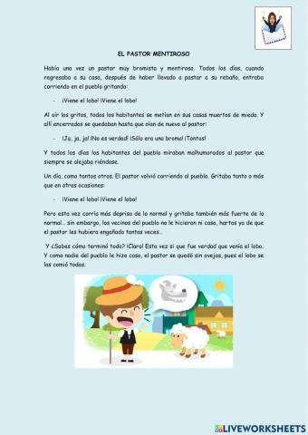 El pastor mentiroso