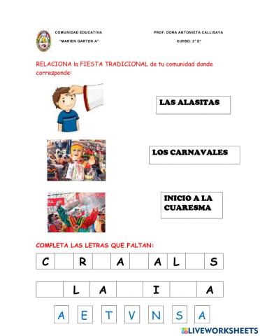 Fiestas tradicionales