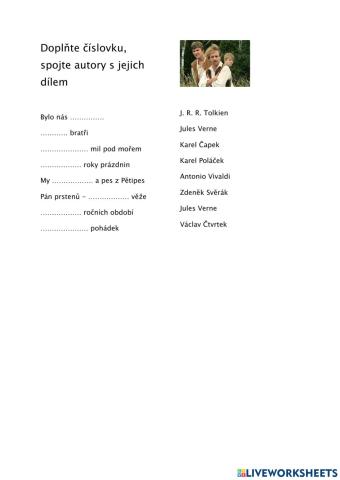 Číslovky - autor, dílo