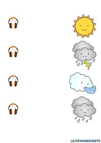 Listen to the sound and match up