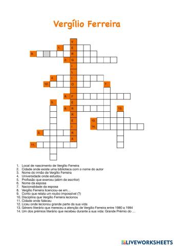 BIOGRAFIA Vergílio Ferreira