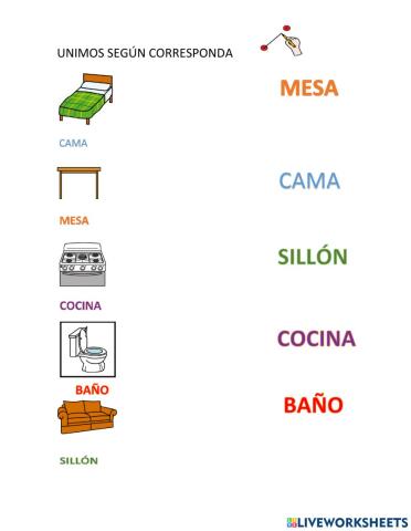 Vocabulario de la casa