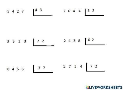 Divisiones 2 cifras divisor