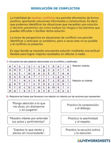 Resolución de conflictos