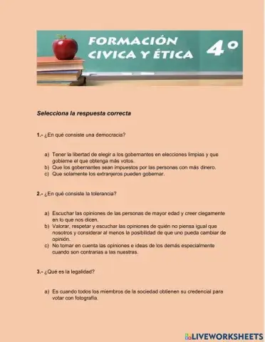 Formación Cívica y Ética