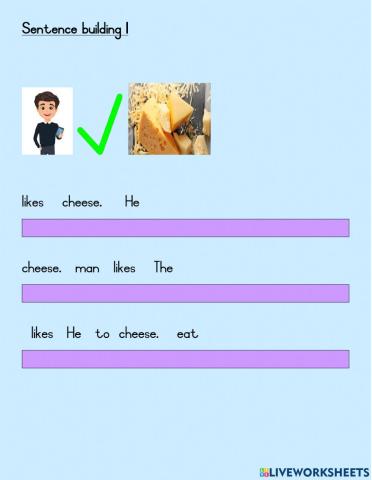 Sentence Building 1