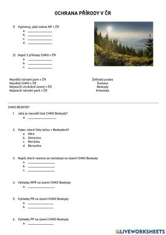 Ochrana přírody v ČR