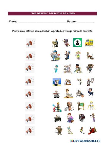 Berufe Audio 01