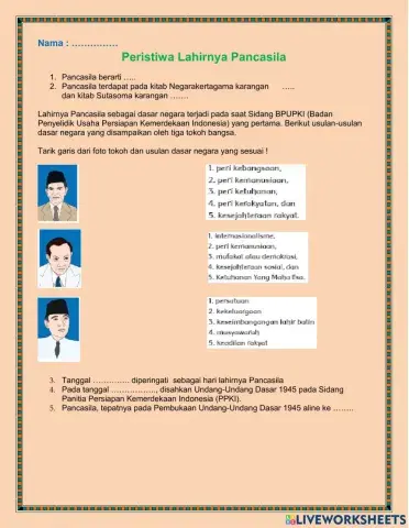 Peristiwa Lahirnya Pancasila